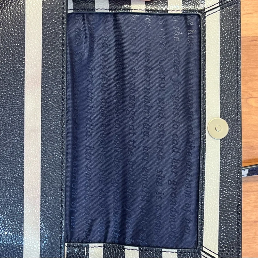 Kate Spade Navy and White Striped Crossbody Bag - Picture 9 of 13